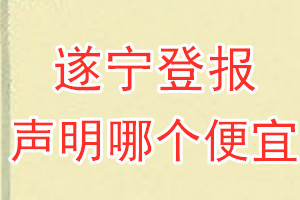 遂寧登報聲明哪個便宜