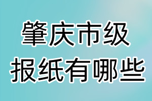 肇慶市級報紙有哪些