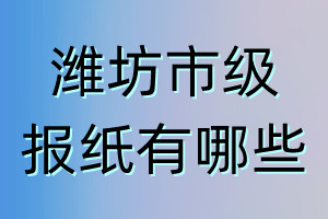 濰坊市級報紙有哪些