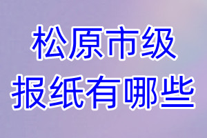 松原市級報紙有哪些