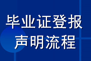 畢業(yè)證登報(bào)聲明流程