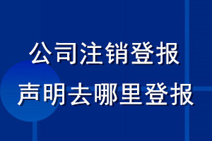 公司注銷登報(bào)聲明去哪里登報(bào)
