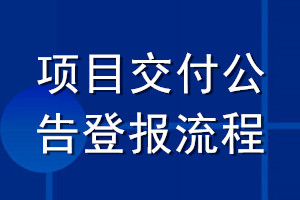 項目交付公告登報流程