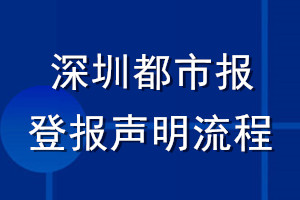 深圳都市報登報聲明流程